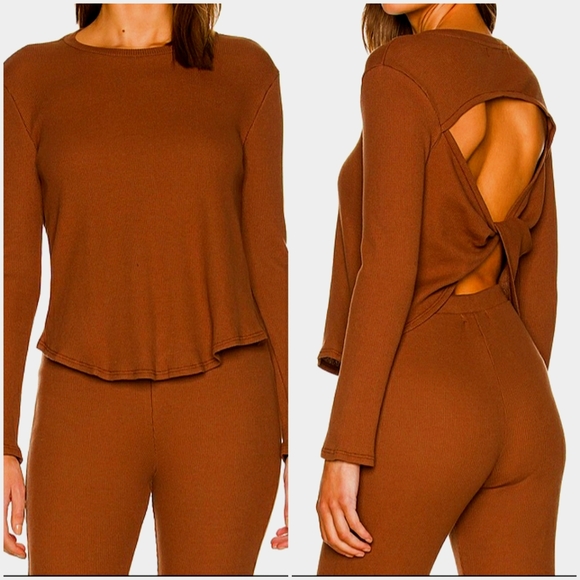 Lovers & Friends Waffle Knit & Twisted Open Back - Picture 2 of 8